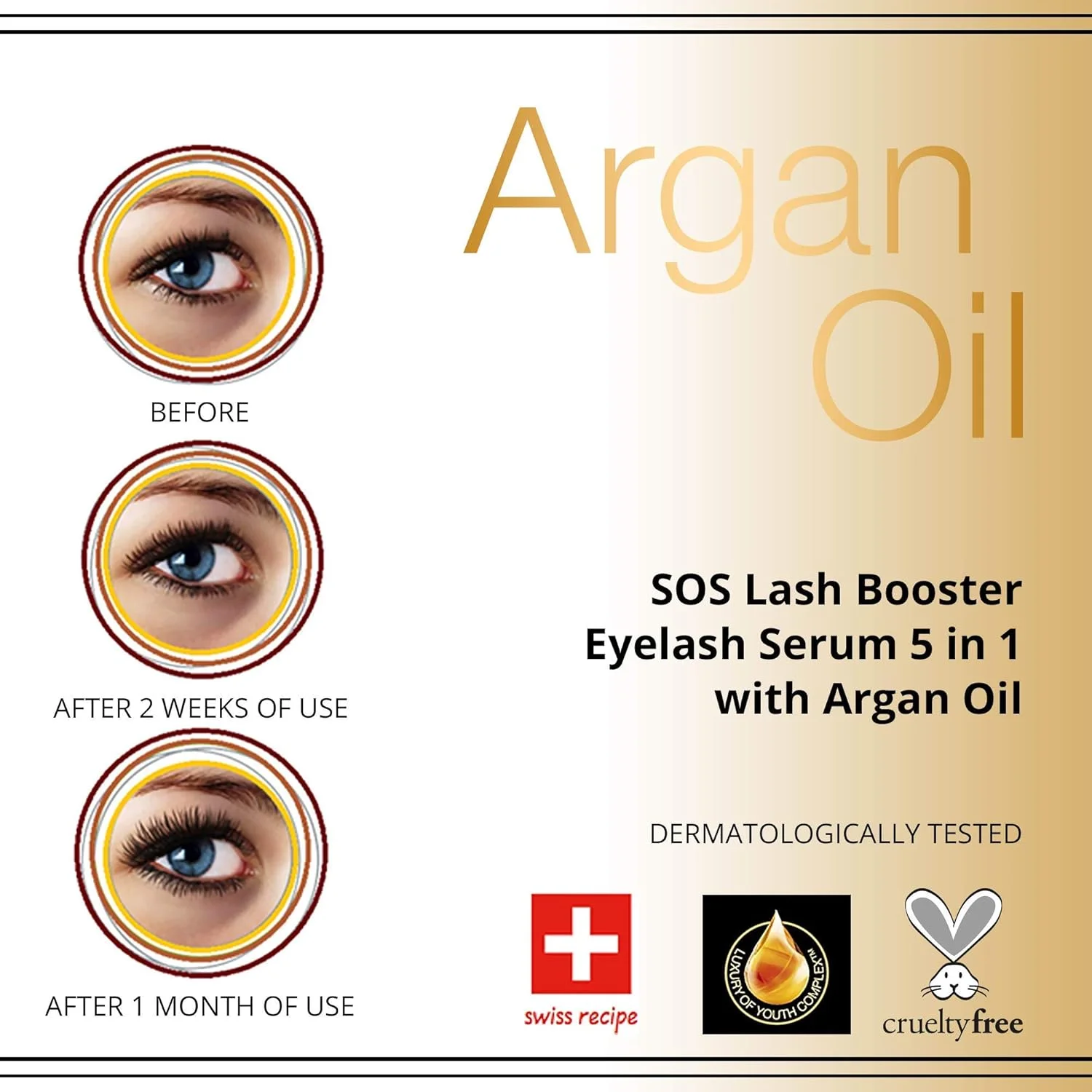 سرم تقویت کننده مژه چند منظوره SOS Lash Booster 5 در 1، 10 میلی لیتر
