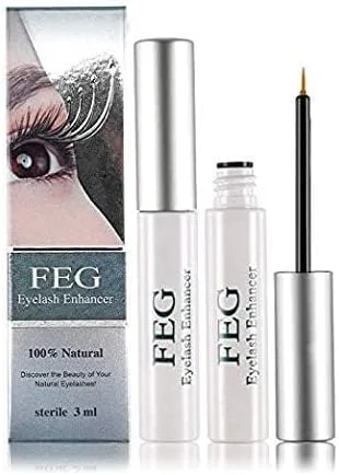 محلول تقویت مژه FEG، سرم مایع رشد سریع مژه 100% اورجینال 3 میلی لیتر (2 عددی)