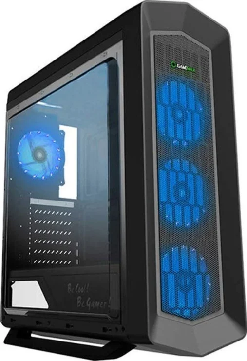 کیس مشکی GAMEMAX Asgard G516 RGB، مید تاور ATX برای کامپیوتر گیمینگ، بدنه توری SPCC 0.5 میلی‌متری، 3 پورت USB3.0/2.0، 4 فن 15 LED RGB همگام‌سازی، پنل جانبی پلکسی گلاس | Asgard G5