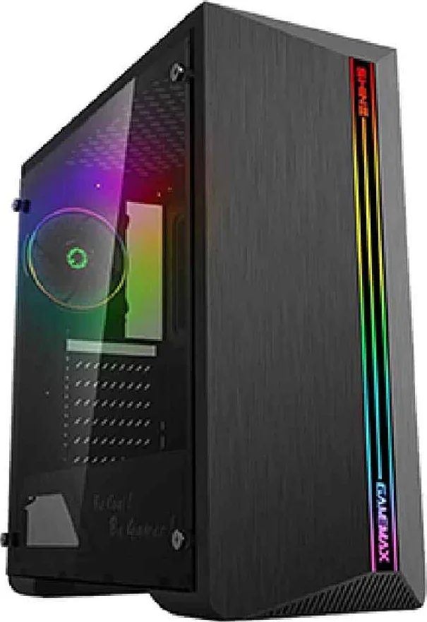 کیس GAMEMAX مدل Atx G517 Shine با ضخامت 0.5MM از جنس SPCC، دارای 3 پورت USB، یک پورت USB3.0/2.0، یک فن Dual Halo Slim Rainbow، نوار LED Rainbow در کنار شیشه ای، ابعاد 508 x 248 x 503mm | G517 Shine