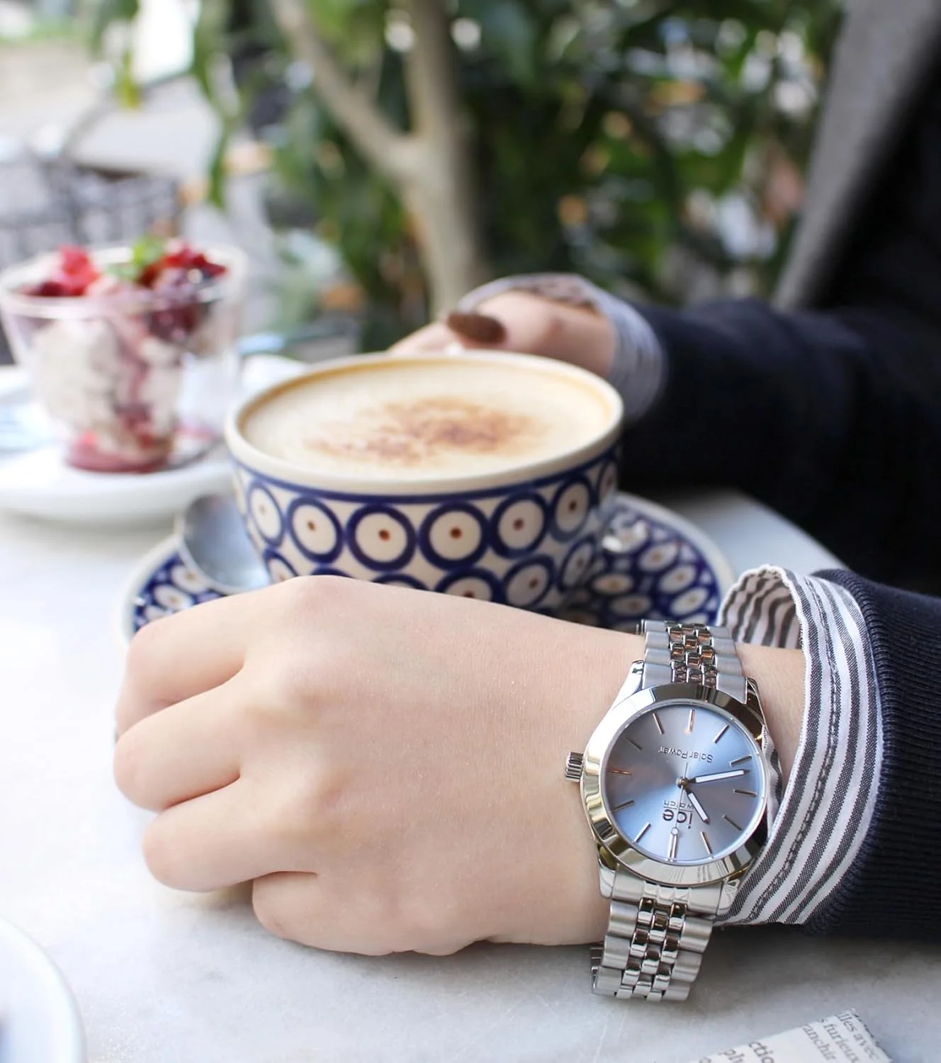 آیس-واچ - آیس استیل سولار - ساعت زنانه با بند فلزی (کوچک)