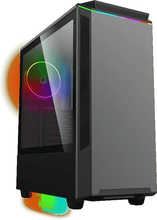 کیس کامپیوتر گیمینگ میدتاور Gamemax Paladin T801 Black ARGB شیشه حرارت دیده، شامل 1 فن ARGB، پشتیبانی از E-ATX | T801 Black