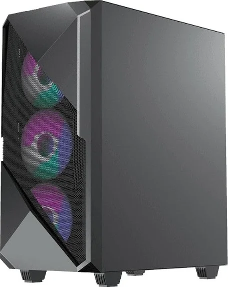 کیس کامپیوتر گیمینگ مید-تاور Gamemax Revolt ARGB شیشه حرارت دیده، دارای فن، پشتیبانی از ATX | Revolt