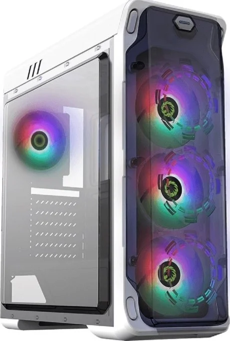 کیس گیمینگ Gamemax Starlight FRGB، ATX، شامل 3 فن 120 میلی‌متری، پنجره جانبی اکریلیک - سفید | Starlight FRGB