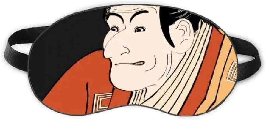 DIYthinker محافظ چشم خواب طرح کیمونوی مردانه اوکییوئه به سبک ژاپنی، پوشش نرم سایه چشم بند شب DIYthinker محافظ چشم خواب طرح کیمونوی مردانه اوکییوئه به سبک ژاپنی، پوشش نرم سایه چشم بند شب