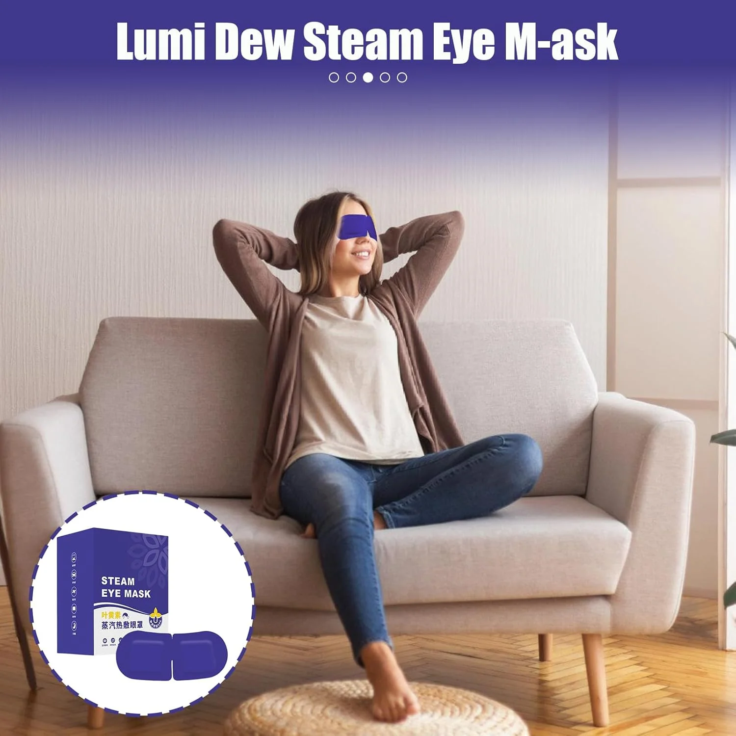 ماسک چشم بخار، ماسک گرم کننده چشم | پدهای کمپرس گرم برای ریلکسیشن اسپا در خانه، روتین قبل از خواب، مدیتیشن، ریکاوری بعد از تمرین، ریلکسیشن در محل کار
