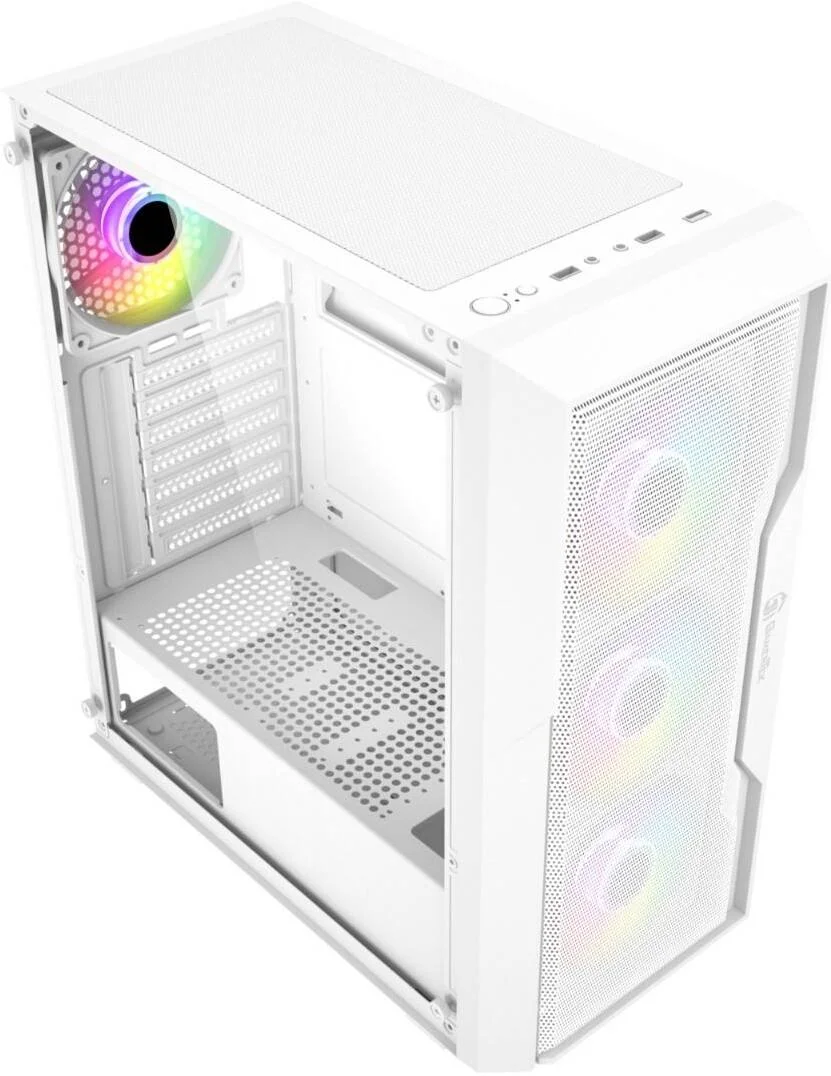 کیس کامپیوتر مید تاور گیمر تک Zenith، دارای 4 فن 120 میلیمتری aRGB از پیش نصب شده، پشتیبانی از رادیاتور تا 360 میلیمتر و 8 فن، 2 پورت USB 2.0، 1 پورت USB 3.0، 1 پورت HD Audio I/O، سفید | 616985067732 کیس کامپیوتر مید تاور گیمر تک Zenith، دارای 4 فن 120 میلیمتری aRGB از پیش نصب شده، پشتیبانی از رادیاتور تا 360 میلیمتر و 8 فن، 2 پورت USB 2.0، 1 پورت USB 3.0، 1 پورت HD Audio I/O، سفید | 616985067732