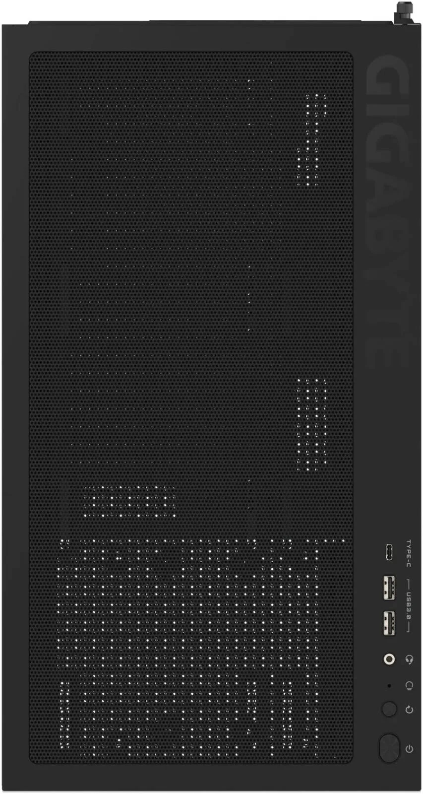 کیس کامپیوتر GIGABYTE C500 ATX، پشتیبانی از کارت گرافیک 410 میلی‌متری/BL ST ATX، فرم فاکتور Mid Tower، نورپردازی RGB، پشتیبانی از درایو 3.5 اینچی، فن از پیش نصب شده، مدیریت کابل داخلی، مشکی | C500P-ST-ATX