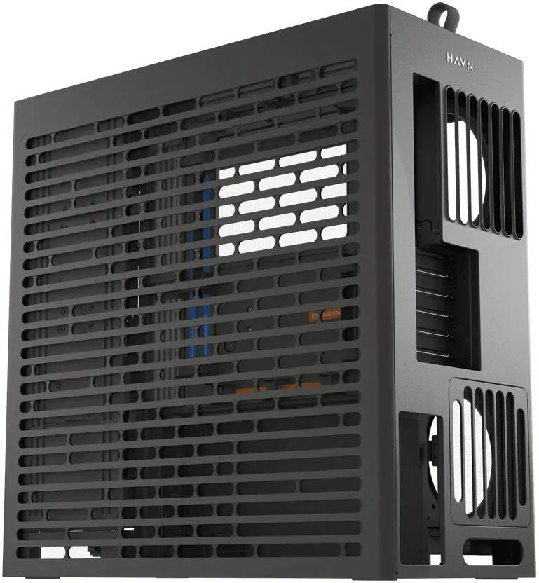 کیس کامپیوتر مید تاور HAVN HS 420 E-ATX نسخه پایه، پشتیبانی از رادیاتور تا 420 میلی‌متر، پشتیبانی از 11 فن، ورق فلزی SGCC، شیشه حرارت دیده، ABS، آلیاژ روی، آهنرباهای NdFeB، مشکی | HVN-CA-HS420-06