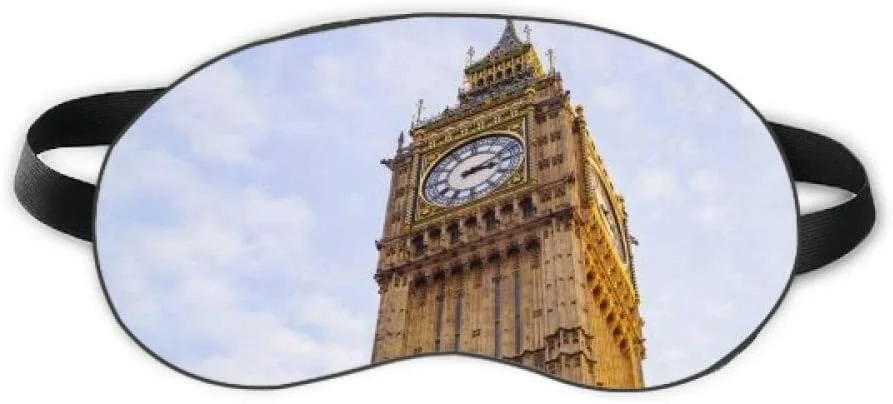 چشم بند خواب طرح آسمان آبی و ابرهای سفید