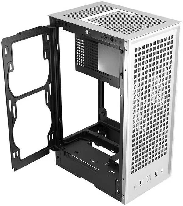 کیس کامپیوتر کوچک HYTE Revolt 3 Premium ITX، پشتیبانی از 1 هارد دیسک و حداکثر 2 عدد SSD 2.5 اینچی، جایگاه داخلی 3.5، 2 جایگاه داخلی 2.5، پشتیبانی از رادیاتور 280 میلی متری، سفید | CS-HYTE-REVOLT3-W