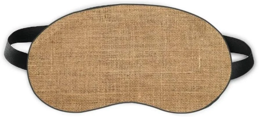 DIYthinker ماسک چشم خواب بافت کتان خاکی طرح انتزاعی نرم