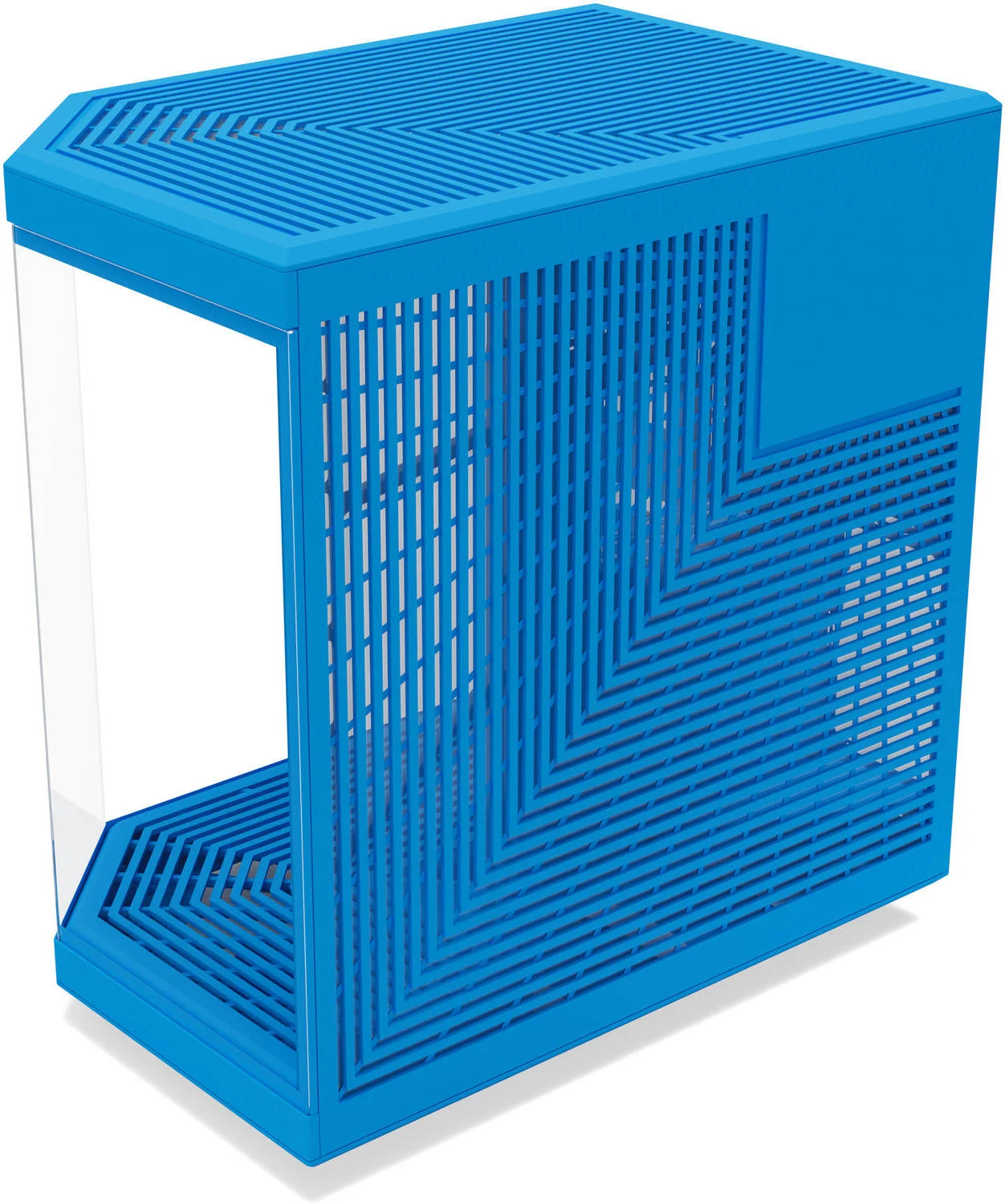 کیس گیمینگ مید تاور ATX دو محفظه ای HYTE Y70 Touch Infinite، پشتیبانی از رادیاتور تا 360 میلی متر و 10 فن 120 میلی متری، Nexus Touch، 1x USB-C 3.2 Gen 2، 2x USB-A 3.2 Gen 1، Blueberry Milk | CS-HYTE-Y70-BM