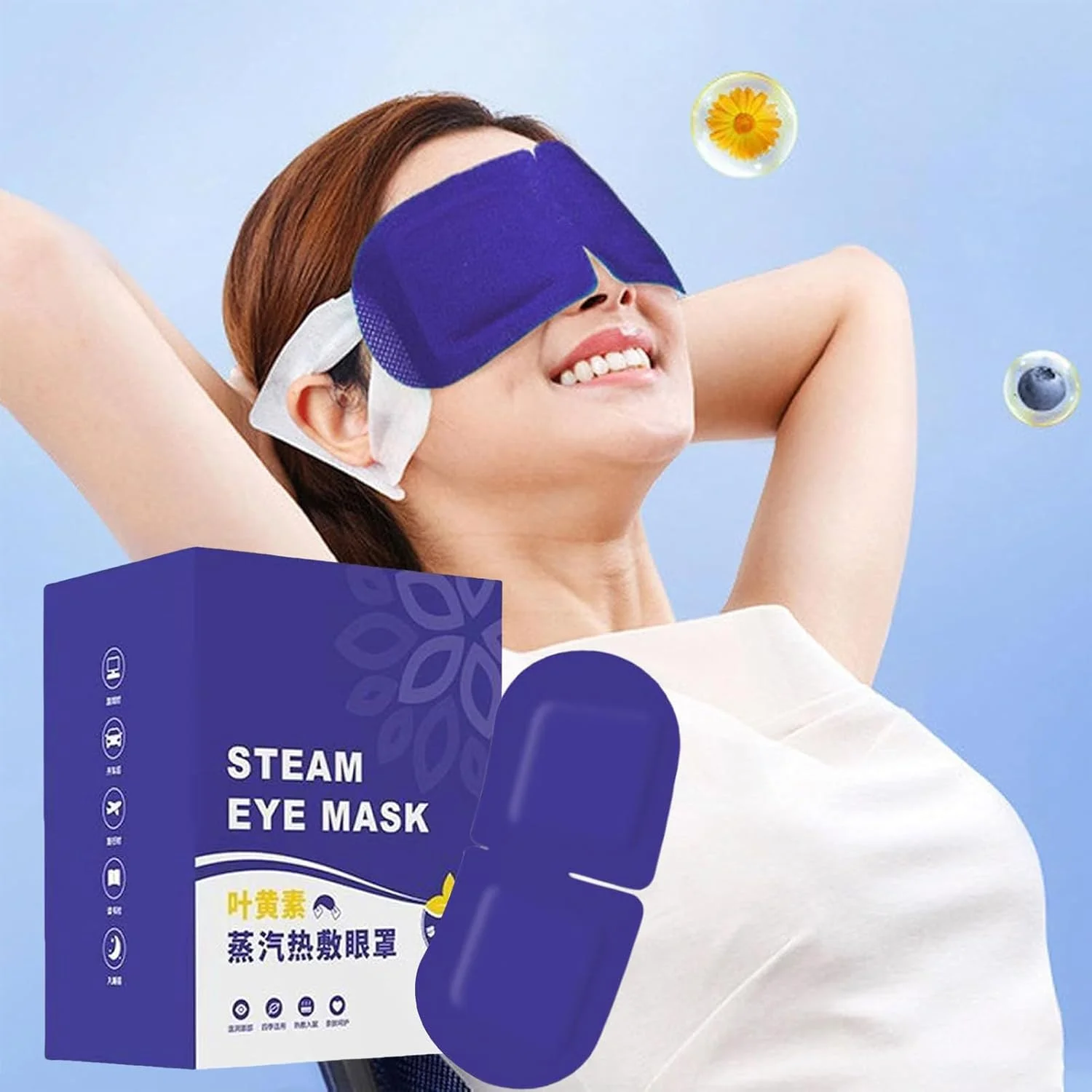 ماسک چشم بخار، پدهای کمپرس گرم برای ریلکسیشن در منزل، روتین قبل از خواب، مدیتیشن، ریکاوری بعد از تمرین و ریلکسیشن در محل کار