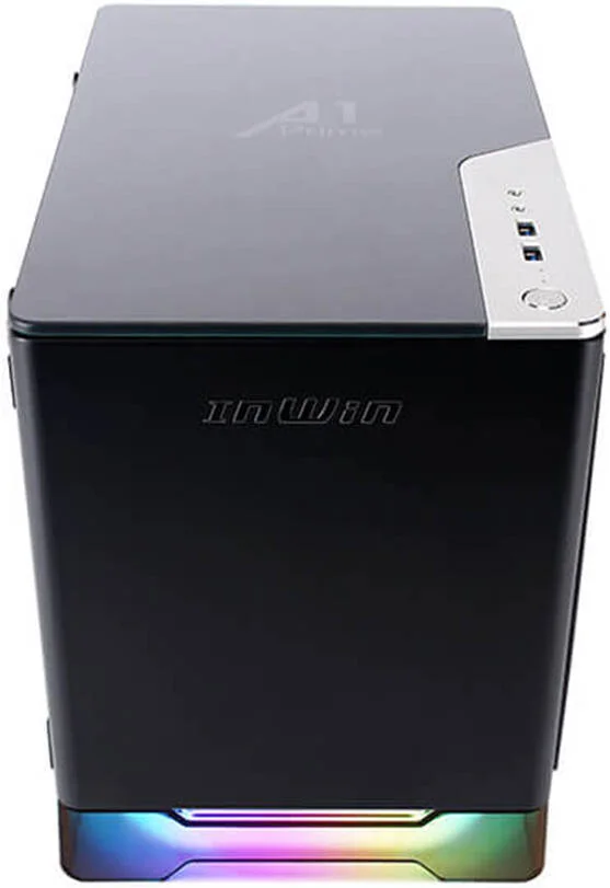 کیس کامپیوتر Mini-ITX این‌وین A1 Prime، شامل 2 عدد فن Sirius Loop ASL120، جنس SECC، شیشه حرارت دیده، آلومینیوم، پلکسی گلاس، پشتیبانی از کارت گرافیک تا 320 میلی‌متر، پاور 750W، مشکی | IW-A1PRIME-BLACK