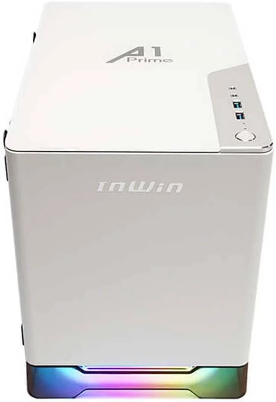 کیس کامپیوتر Mini-ITX این‌وین A1 Prime، شامل 2 عدد فن Sirius Loop ASP120، SECC، شیشه حرارت دیده، آلومینیوم، مواد پلکسی گلاس، پشتیبانی از کارت گرافیک تا 320 میلی‌متر، منبع تغذیه 750 وات، سفید | IW-A1PRIME-WHITE