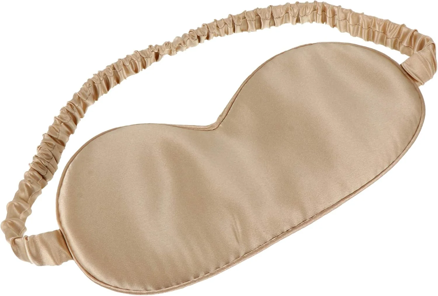 HEALLILY پوشش سایه چشم، پد چشم ابریشمی برای خواب شبانه و مسافرت (شامپاینی)
