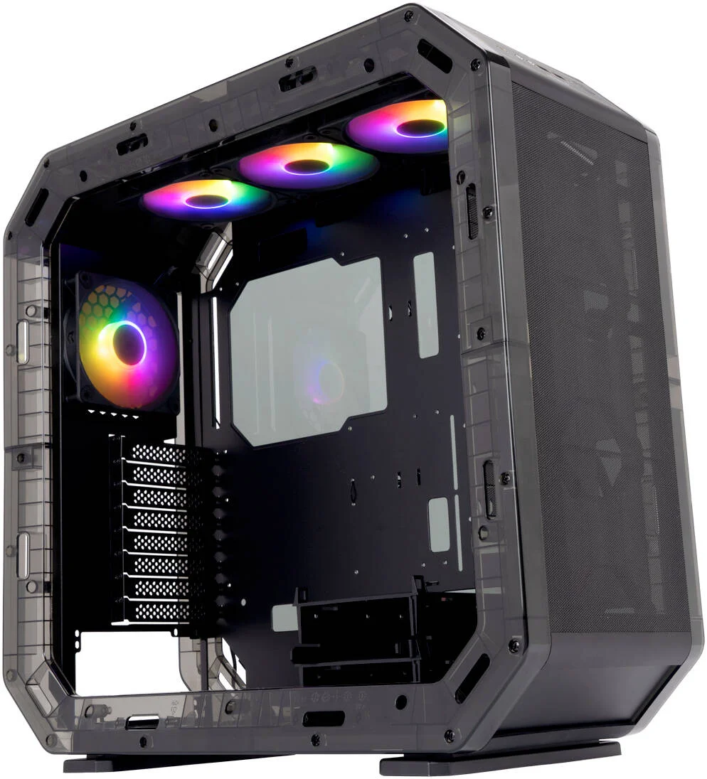 کیس کامپیوتر InWin Airforce E-ATX Mid Tower، دارای 4 فن AL120 از پیش نصب شده، شیشه حرارت دیده، SECC و مواد ABS، پشتیبانی از GPU تا 390mm و رادیاتور 360mm، مشکی شبح | IW-CS-AIRFORCE-PHT