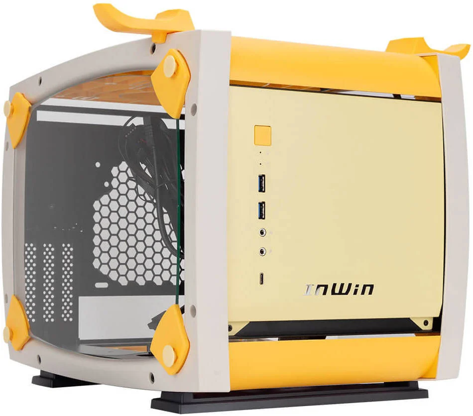 کیس کامپیوتر Mini-ITX InWin سری Monsters E: Animal، شامل 3 فن InWin ASL120، شیشه حرارت دیده، SECC، مواد ABS، پشتیبانی از GPU تا 330mm، طراحی Finnie | IW-CS-CASEMONSTERS-005