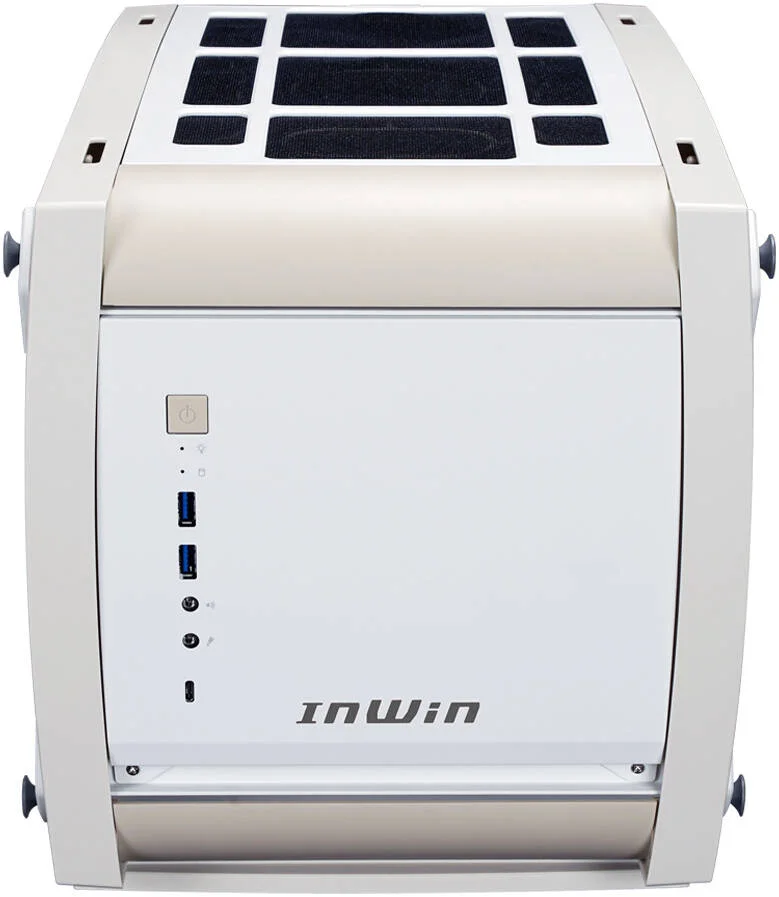 کیس کامپیوتر Mini-ITX این‌وین Explorer، شامل 3 عدد فن InWin AL120، جنس شیشه حرارت دیده + SECC + ABS، پشتیبانی از کارت گرافیک تا 330 میلی‌متر و خنک‌کننده پردازنده تا 160 میلی‌متر، سفید استخوانی | IW-CS-EXPLORER-BWHI