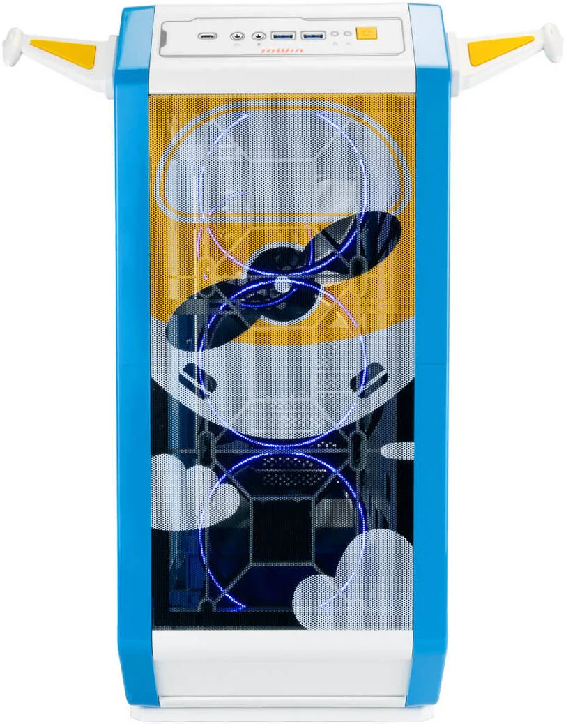 کیس کامپیوتر InWin Monster A: Lab Series E-ATX Mid Tower، دارای 4 فن ASL120 از پیش نصب شده، شیشه حرارت دیده، مواد SECC و ABS، پشتیبانی از کارت گرافیک تا 390 میلی متر و رادیاتور 360 میلی متر، طراحی Plannie | IW-CS-CASEMONSTERS-002