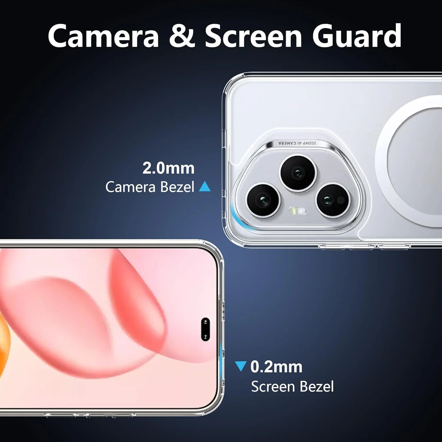 قاب مغناطیسی برای آنر 400 پرو 5G، سازگار با Mag-Safe، کاور پشتی سخت و نازک با ضربه گیر نرم، ضد زردی و ضد ضربه برای گوشی آنر 400 پرو 5G، شفاف قاب مغناطیسی برای آنر 400 پرو 5G، سازگار با Mag-Safe، کاور پشتی سخت و نازک با ضربه گیر نرم، ضد زردی و ضد ضربه برای گوشی آنر 400 پرو 5G، شفاف