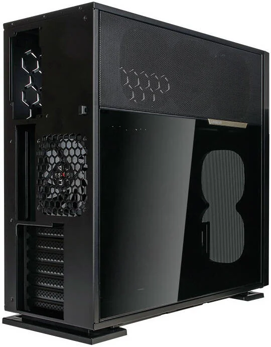 کیس کامپیوتر مید تاور InWin N515 E-ATX، دارای 1 فن Luna AL120 از پیش نصب شده، جنس SECC، ABS، شیشه حرارت دیده، پشتیبانی از کارت گرافیک تا 385 میلی‌متر و رادیاتور 360 میلی‌متر، مشکی | IW-CS-N515BLK-1AL120
