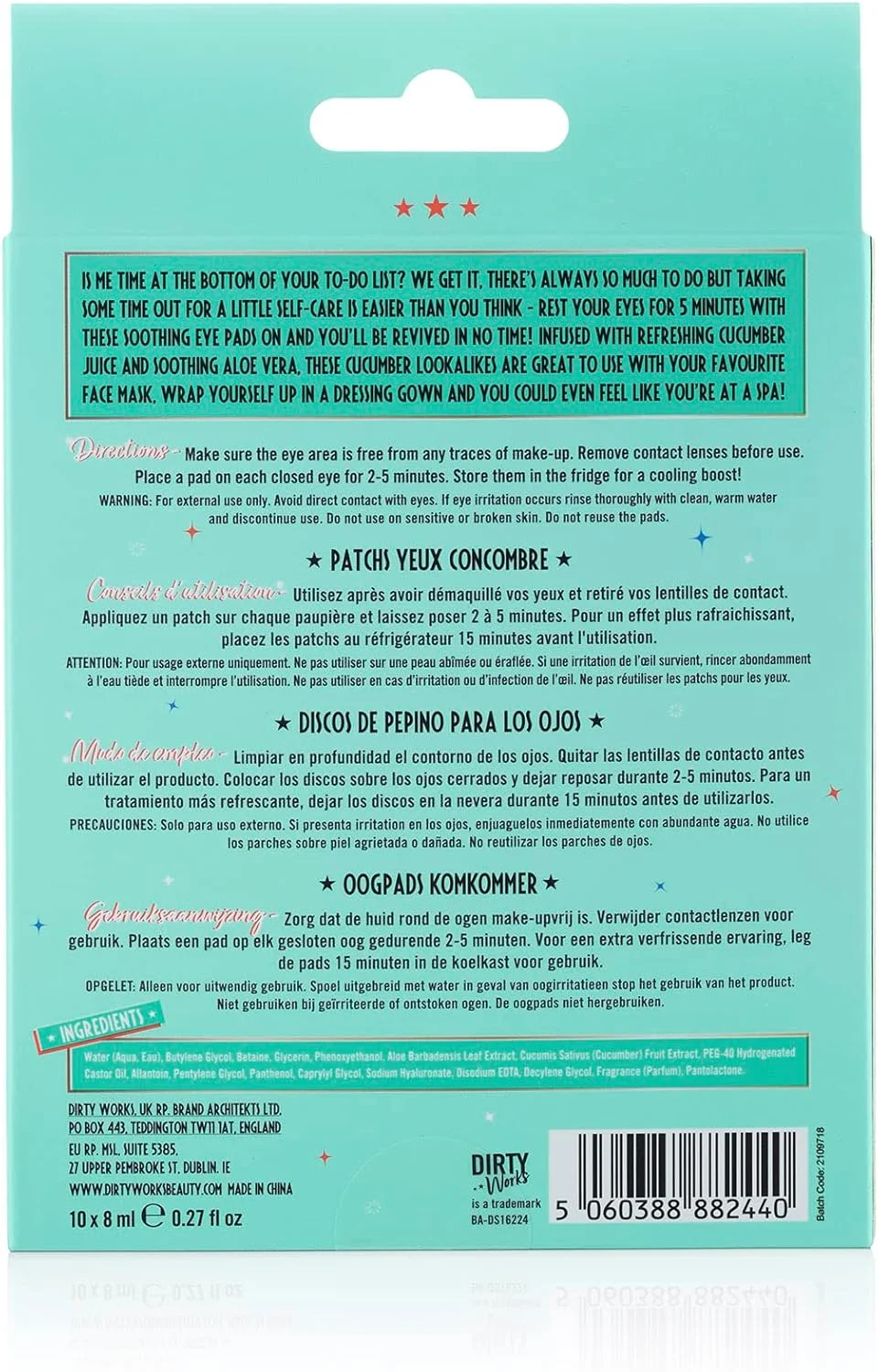 پدهای دور چشم خیار Dirty Works