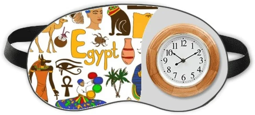 چشم بند خواب طرح پرچم ملی مصر، حیوانات و منظره