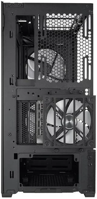 کیس کامپیوتر مید تاور ATX مدل Lian Li Lancool 216 X، جنس بدنه فولاد + شیشه حرارت دیده 4 میلی‌متری، پشتیبانی از رادیاتور تا 360 میلی‌متر، پشتیبانی از 10 فن، مدیریت کابل، براکت بالایی قابل جابجایی، مشکی | G99.LAN216X.00