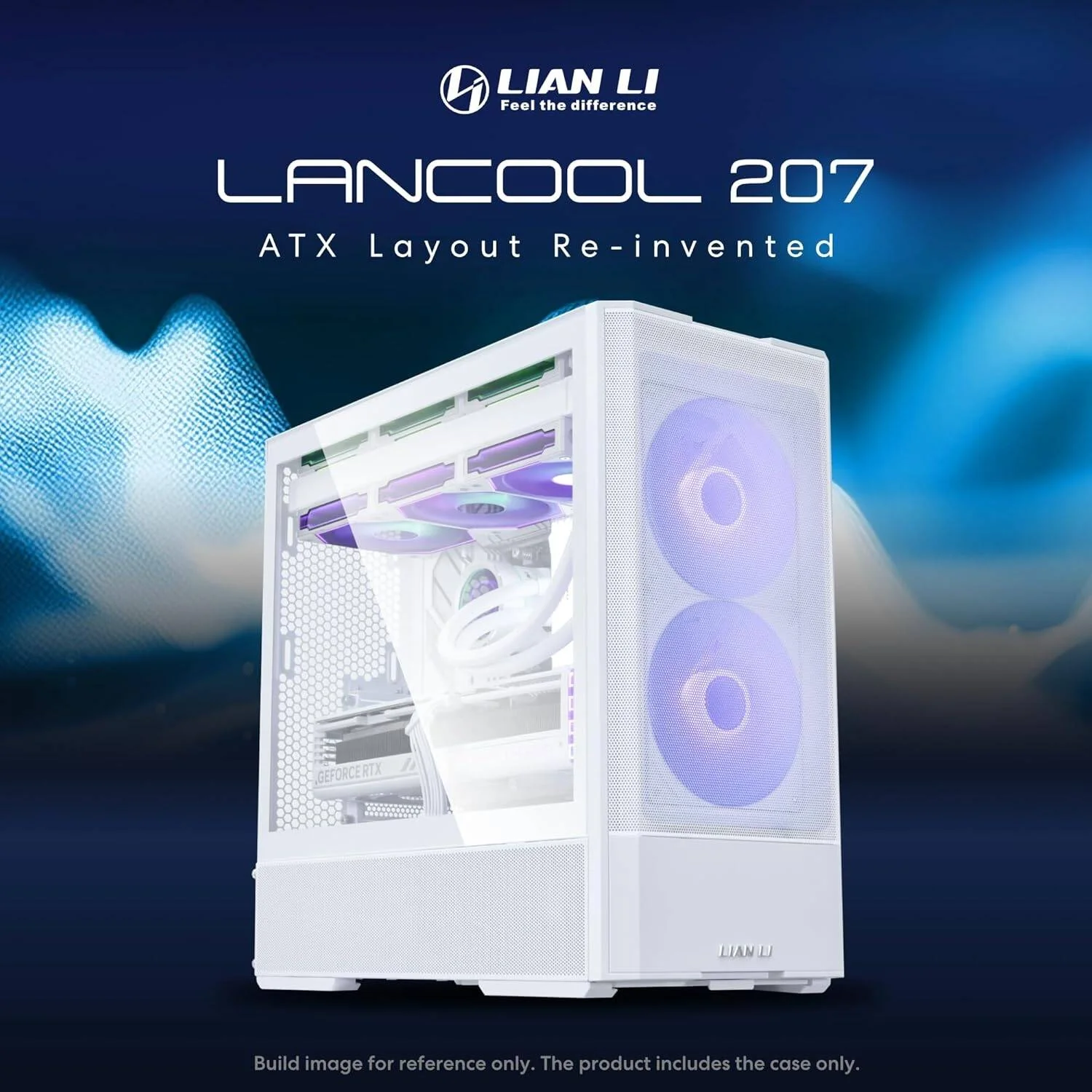 کیس مید تاور Lian Li Lancool 207، دارای 2 فن 140 میلی‌متری و 2 فن 120 میلی‌متری از پیش نصب شده، پشتیبانی از رادیاتور تا 360 میلی‌متری و 8 فن، بدنه فولادی و شیشه حرارت دیده 4 میلی‌متری، سفید | G99.LAN207RW.00