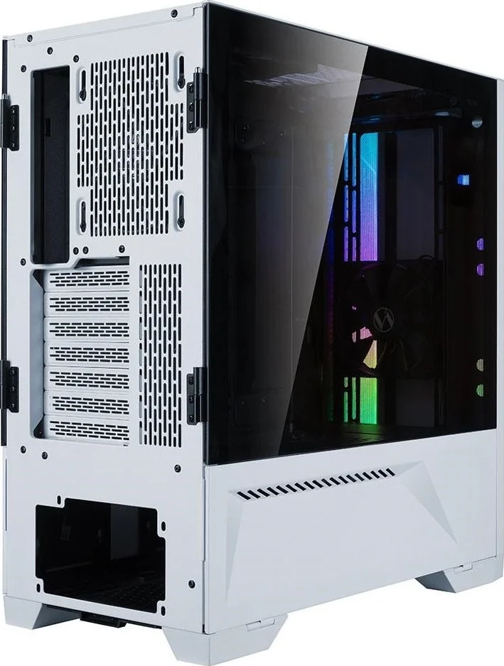 کیس گیمینگ مید تاور Lian Li Lancool II سفید شیشه حرارت دیده RGB مدل PC-LAN2W