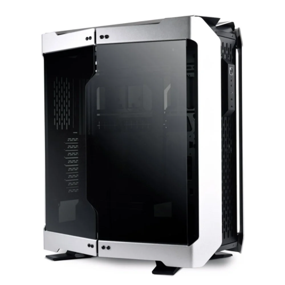 کیس کامپیوتر Lian Li Odyssey X نقره ای فول تاور با قابلیت تبدیل به 3 مدل، پشتیبانی از خنک کننده پردازنده تا ارتفاع 170mm، پشتیبانی از کارت گرافیک تا طول 423mm، پشتیبانی از رادیاتور 420mm | G99.TR01A.00