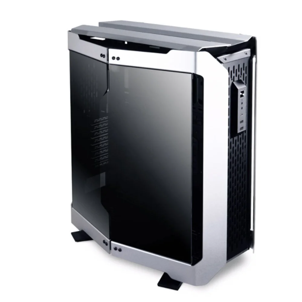 کیس کامپیوتر Lian Li Odyssey X نقره ای فول تاور با قابلیت تبدیل به 3 مدل، پشتیبانی از خنک کننده پردازنده تا ارتفاع 170mm، پشتیبانی از کارت گرافیک تا طول 423mm، پشتیبانی از رادیاتور 420mm | G99.TR01A.00