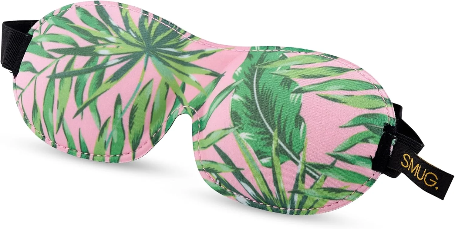 چشم بند خواب اسمگ برای آقایان و بانوان، مسدود کننده کامل نور | مناسب برای مژه های اکستنشن شده | طراحی سه بعدی برای خواب عمیق | بست ولکرو برای راحتی و تنظیم | طرح درخت نخل چشم بند خواب اسمگ برای آقایان و بانوان، مسدود کننده کامل نور | مناسب برای مژه های اکستنشن شده | طراحی سه بعدی برای خواب عمیق | بست ولکرو برای راحتی و تنظیم | طرح درخت نخل