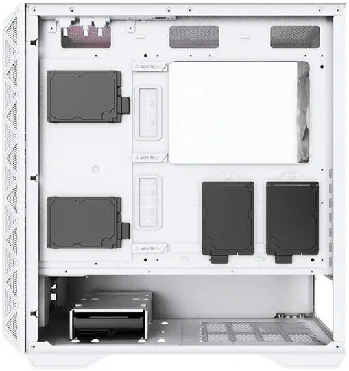 کیس کامپیوتر مید تاور ATX مونتک AIR 903 BASE، دارای 3 فن 140 میلی‌متری PWM از پیش نصب شده، پشتیبانی از رادیاتور تا 360 میلی‌متر، پنل جلویی مشبک، نصب عمودی کارت گرافیک، سفید | AIR-903-BASE-WHITE