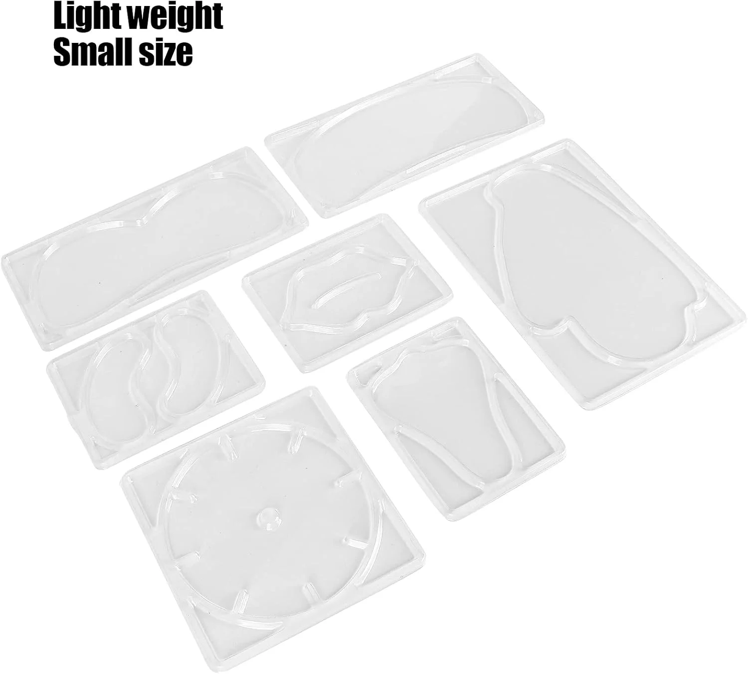 ست قالب ماسک خودساز، قالب های پچ ماسک قابل استفاده مجدد، قالب های پچ سینی ماسک صورت/گردن/بینی/لب/سینه/دست