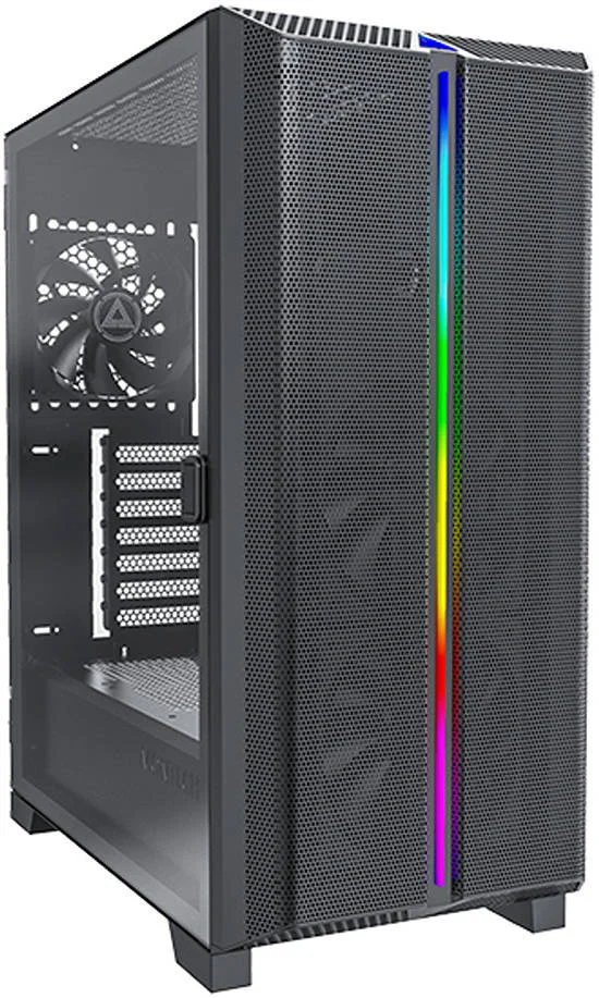 کیس مید تاور ATX مدل Montech Sky One Lite aRGB، پشتیبانی از رادیاتور تا 360 میلی‌متر، دارای 3 فن از پیش نصب‌شده، فیلتر گرد و غبار جلو و پایین، پنل کناری شیشه‌ای چرخشی، پورت USB Type-C، مشکی | SKY ONE LITE BK