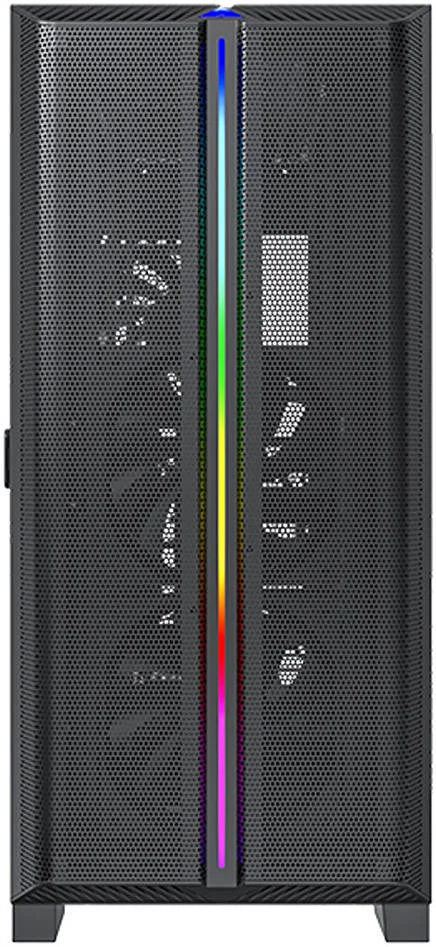 کیس مید تاور ATX مدل Montech Sky One Lite aRGB، پشتیبانی از رادیاتور تا 360 میلی‌متر، دارای 3 فن از پیش نصب‌شده، فیلتر گرد و غبار جلو و پایین، پنل کناری شیشه‌ای چرخشی، پورت USB Type-C، مشکی | SKY ONE LITE BK