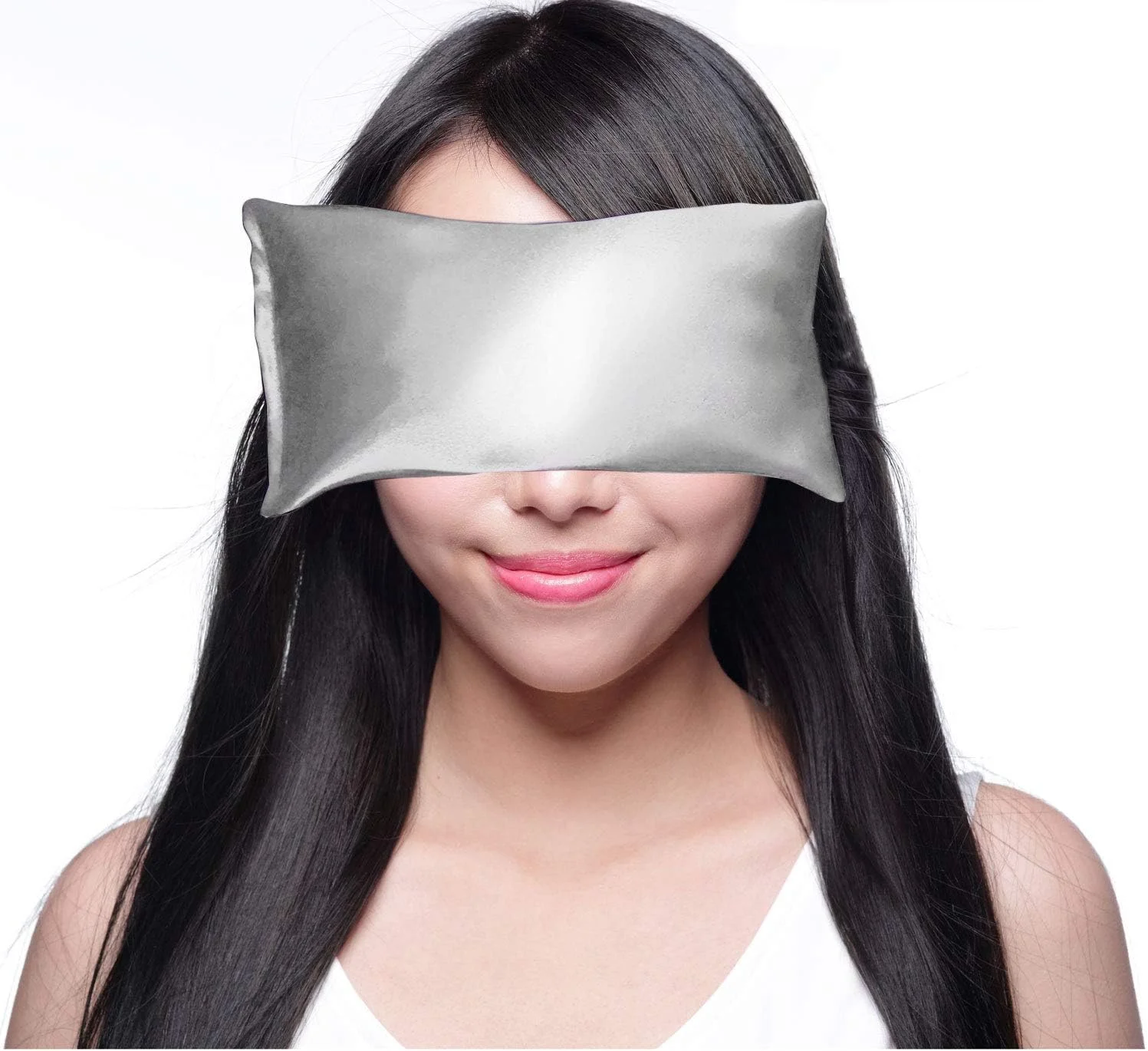 (نقره ای) - بالش چشم اسطوخودوس - درمان گرم/سرد - تسکین میگرن، استرس، اضطراب. مناسب برای یوگا و مدیتیشن. ساخت آمریکا از سال 1991. پر شده با اسطوخودوس فرانسوی و تخم کتان ارگانیک. (نقره ای)