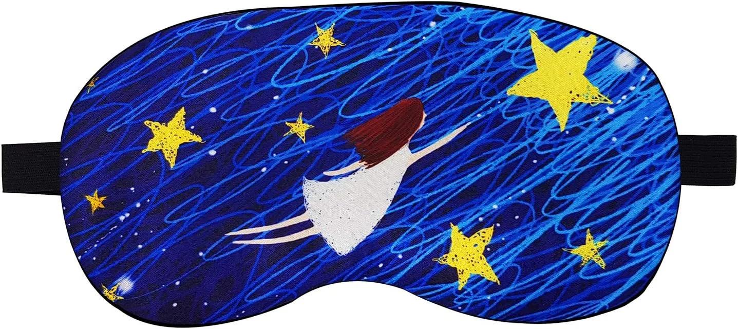 ماسک خواب چشم جِنا™ طرح ستاره آبی ابریشمی، مناسب بی خوابی، مدیتیشن، پف زیر چشم و سیاهی دور چشم ماسک خواب چشم جِنا™ طرح ستاره آبی ابریشمی، مناسب بی خوابی، مدیتیشن، پف زیر چشم و سیاهی دور چشم