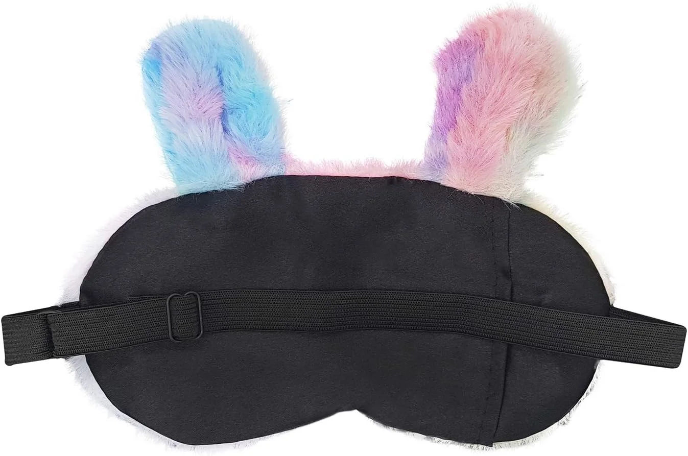 ماسک خواب چشم ژله ای خزدار طرح خرگوش - مناسب بی خوابی، مدیتیشن، پف و سیاهی دور چشم