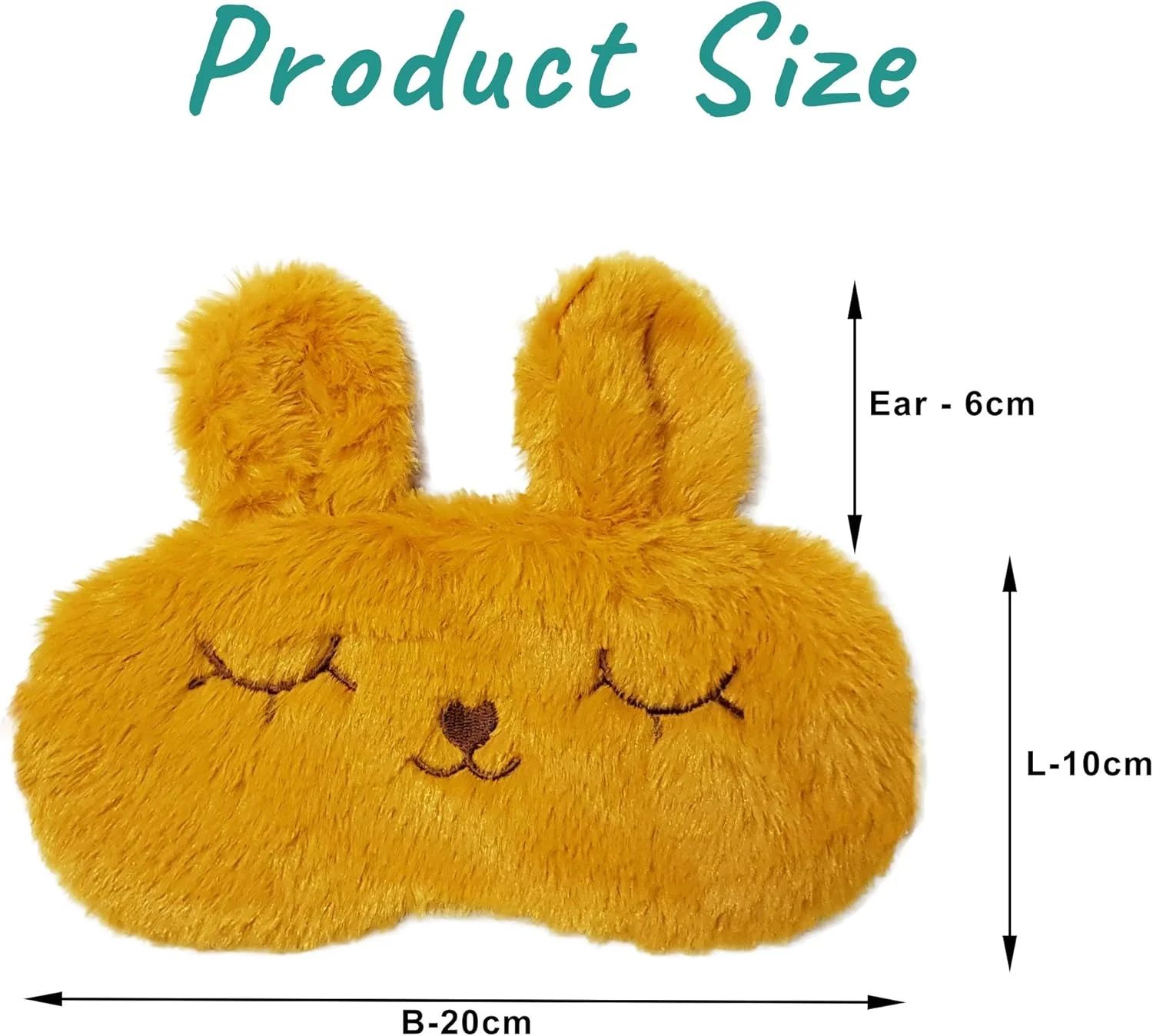 ماسک خواب چشم ژله ای طرح خرگوش زرد، مناسب بی خوابی، مدیتیشن، پف و سیاهی دور چشم