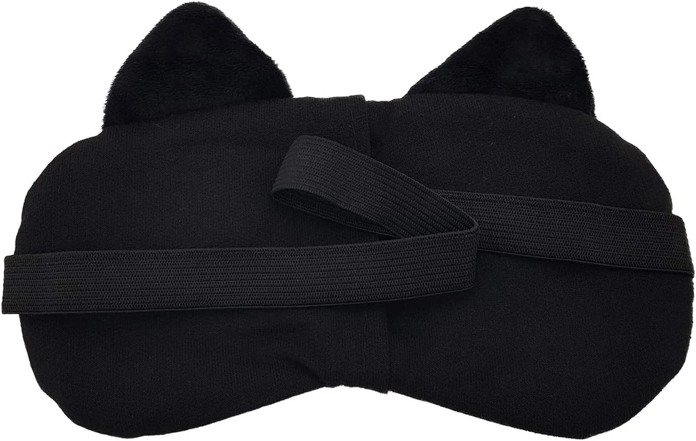 ماسک خواب چشم طرح گربه قهوه ای سه بعدی مناسب بی خوابی، مدیتیشن، پف زیر چشم و سیاهی دور چشم