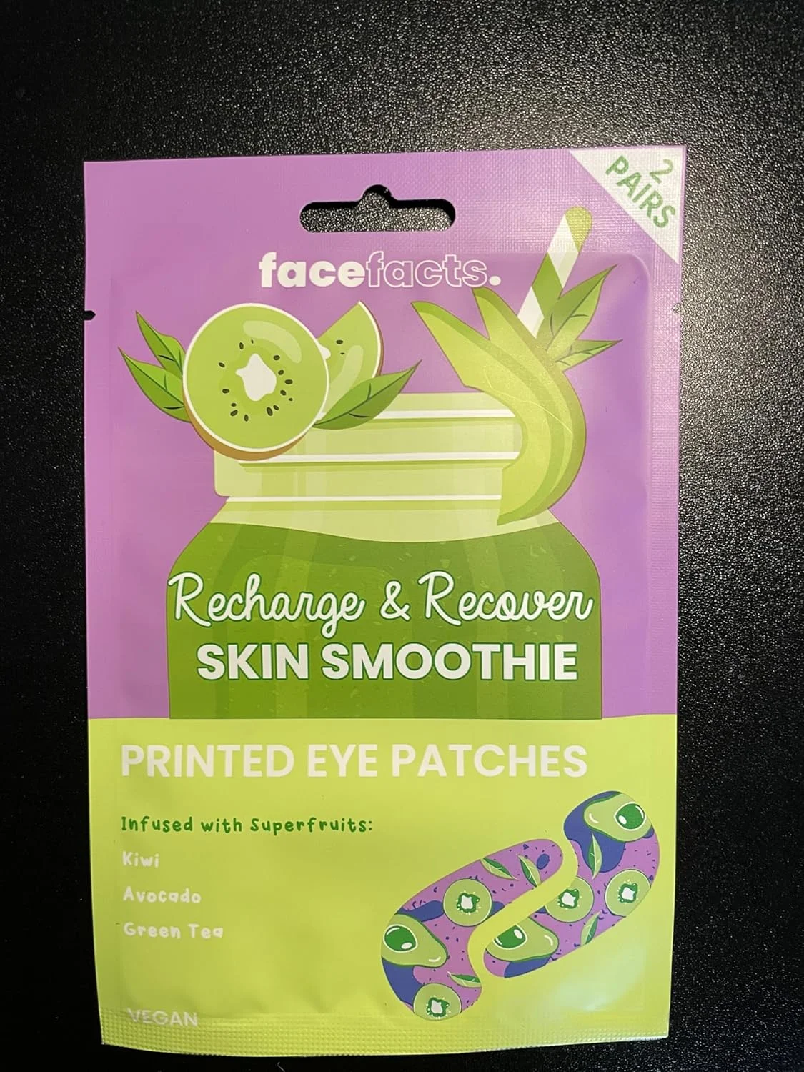 پدهای چشمی طرح دار فیس فکتس - اسموتی پوست - شارژ و احیا