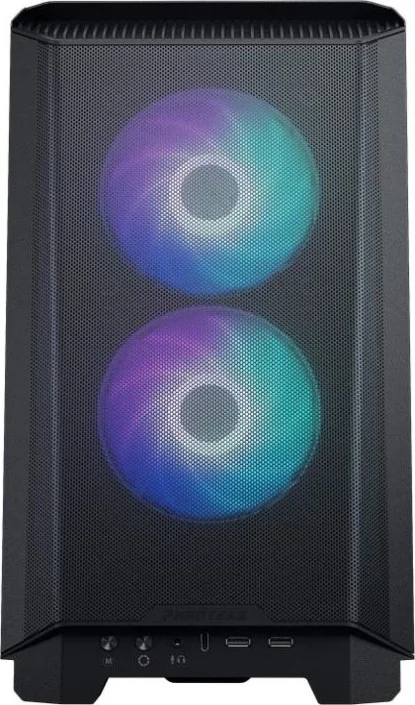 کیس Mini-ITX Phanteks Eclipse P200A D-RGB، طراحی توری فوق العاده ظریف با جریان هوای بالا، نورپردازی دیجیتال RGB، فن های 120 میلی متری D-RGB، شیشه حرارت دیده، مشکی | PH-EC200ATG_DBK01