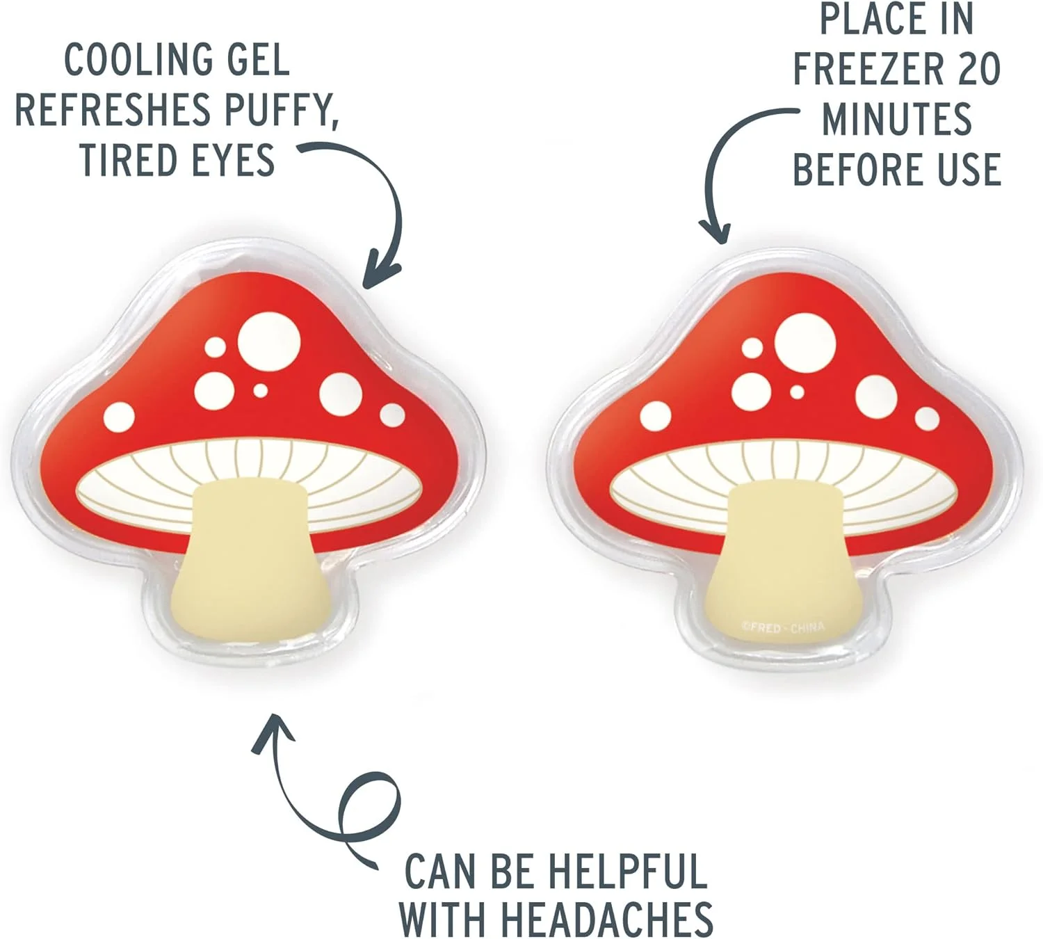 پدهای خنک کننده چشم طرح قارچ فرد