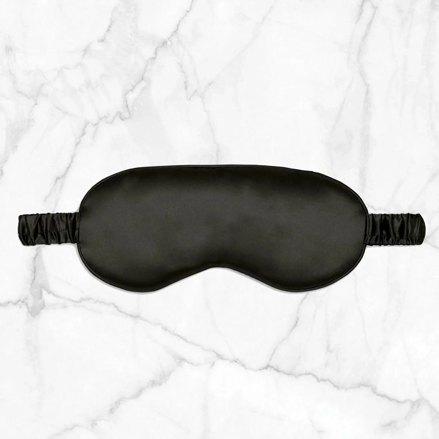 چشم بند خواب ابریشمی خالص با تراکم 22 Momme - نرم، لطیف و راحت با بند پوشیده، مسدود کننده نور برای خواب عمیق و کامل - مشکی