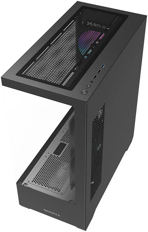 کیس کامپیوتر Raidmax Infinita i801 E-ATX، دارای 3 فن 120 میلیمتری ARGB از پیش نصبشده، پشتیبانی از رادیاتور 360 میلیمتری، 7 اسلات توسعه، پنل جانبی شیشهای حرارتدیده، مشکی | I801TBF کیس کامپیوتر Raidmax Infinita i801 E-ATX، دارای 3 فن 120 میلیمتری ARGB از پیش نصبشده، پشتیبانی از رادیاتور 360 میلیمتری، 7 اسلات توسعه، پنل جانبی شیشهای حرارتدیده، مشکی | I801TBF