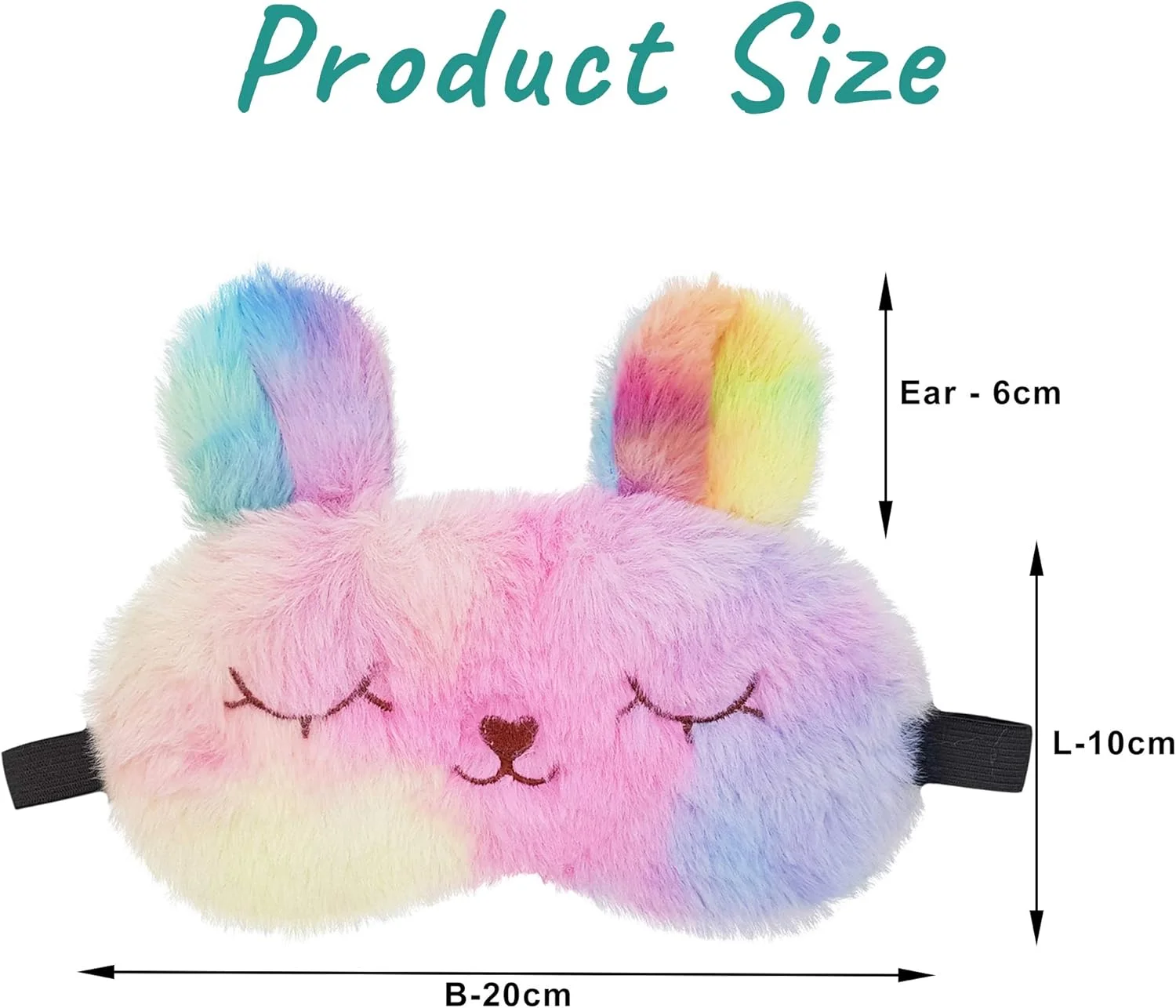 چشم بند خواب پشمی نرم و لطیف طرح خرگوش - مناسب بی خوابی، مدیتیشن، پف زیر چشم و سیاهی دور چشم